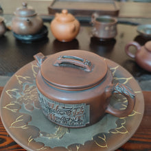 Load image into Gallery viewer, Hand Made Bronze Hanwa Teapot with Qinzhou Nixing Pottery Clay Kettle 120cc Tea Pots