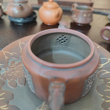 Load image into Gallery viewer, Hand Made Bronze Hanwa Teapot with Qinzhou Nixing Pottery Clay Kettle 120cc Tea Pots