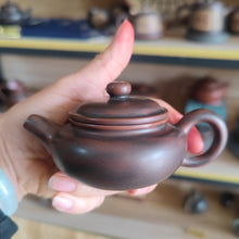 Load image into Gallery viewer, Mini Fangfu Teapot with Hand Made Landscape Carving 80ml-100ml for Tea Lover