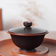 Load image into Gallery viewer, Handmade Nixing Pottery Gaiwan 120ml Portable Hand Grab Tea Bowl for Gongfu Tea