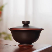 Load image into Gallery viewer, Handmade Nixing Pottery Gaiwan 120ml Portable Hand Grab Tea Bowl for Gongfu Tea