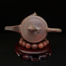 Load image into Gallery viewer, Handmade Heap Carving Dolphin Teapot Nixing Pottery Tea Pot 220cc