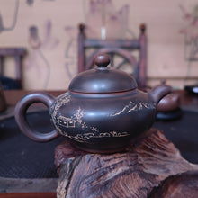 Load image into Gallery viewer, 200ml Handmade Landscape Nixing Clay Huaying Teapots