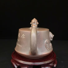 Load image into Gallery viewer, Handmade Heap Carving Dolphin Teapot Nixing Pottery Tea Pot 220cc