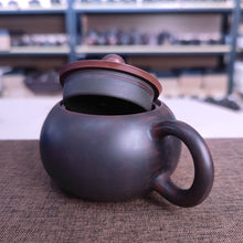 Load image into Gallery viewer, 200ml Hand Throwing Bronze Round Xishi Teapot Nixing Clay Kettle
