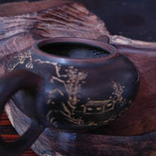 Load image into Gallery viewer, 200ml Handmade Landscape Nixing Clay Huaying Teapots