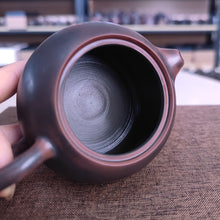 Load image into Gallery viewer, 200ml Hand Throwing Bronze Round Xishi Teapot Nixing Clay Kettle