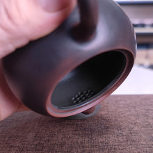 Load image into Gallery viewer, 200ml Hand Throwing Bronze Round Xishi Teapot Nixing Clay Kettle