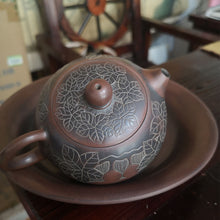 Load image into Gallery viewer, 100ml / 200ml Hand Carved Bronze Bottle Gourd Xishi Teapot Nixing Clay Teapot