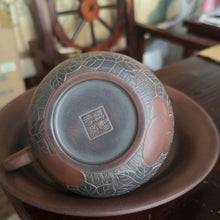 Load image into Gallery viewer, 100ml / 200ml Hand Carved Bronze Bottle Gourd Xishi Teapot Nixing Clay Teapot