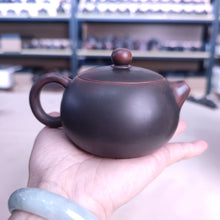 Load image into Gallery viewer, 200ml Hand Throwing Bronze Round Xishi Teapot Nixing Clay Kettle