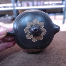 Load image into Gallery viewer, Hand Throwing Nixing Teapots with Lotus Carving Xishi Pot 200cc