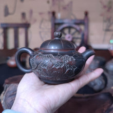 Load image into Gallery viewer, 200ml Hand Throwing Nixing Clay Huaying Teapot Nixing Pottery