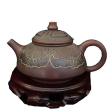 Load image into Gallery viewer, 200cc Chinese Nixing Clay Teapots with Hand Carving Bat