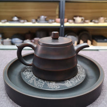 Load image into Gallery viewer, Handmade Nixing Pottery Teapots with Bamboo Style Qinzhou Pot Guangxi of China