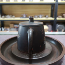 Load image into Gallery viewer, Chinese Qinzhou Nixing Pottery Teapot 100% Handmade Healthy Nixing Clay Teapots with Traditional Fish on Tea Pot 220cc