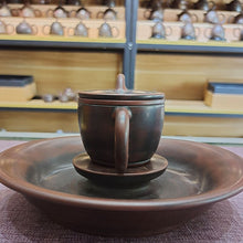 Load image into Gallery viewer, Qinzhou Nixing Pottery with Pure Hand Throwing Hanwa Teapot 90-100CC Bronze Healthy Clay for Personal Brewing Black Puer Tea