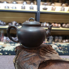 Load image into Gallery viewer, Pure Hand Throwing Qinzhou Nixing Pottery Xiao Ying Bamboo Tea Pot 200cc Bronze with Healthy Clay for Personal Brewing Tea