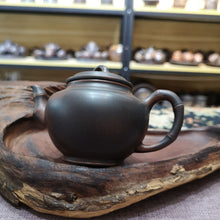 Load image into Gallery viewer, Pure Hand Throwing Qinzhou Nixing Pottery Xiao Ying Bamboo Tea Pot 200cc Bronze with Healthy Clay for Personal Brewing Tea