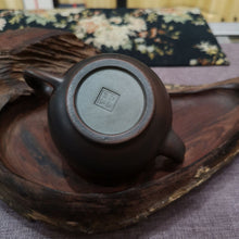 Load image into Gallery viewer, Pure Hand Throwing Qinzhou Nixing Pottery Xiao Ying Bamboo Tea Pot 200cc Bronze with Healthy Clay for Personal Brewing Tea