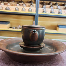 Load image into Gallery viewer, Qinzhou Nixing Pottery with Pure Hand Throwing Hanwa Teapot 90-100CC Bronze Healthy Clay for Personal Brewing Black Puer Tea