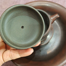 Load image into Gallery viewer, Qinzhou Nixing Pottery with Pure Hand Throwing Hanwa Teapot 90-100CC Bronze Healthy Clay for Personal Brewing Black Puer Tea
