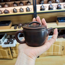 Load image into Gallery viewer, Qinzhou Nixing Pottery with Pure Hand Throwing Hanwa Teapot 90-100CC Bronze Healthy Clay for Personal Brewing Black Puer Tea
