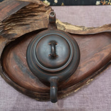 Load image into Gallery viewer, Pure Hand Throwing Qinzhou Nixing Pottery Xiao Ying Bamboo Tea Pot 200cc Bronze with Healthy Clay for Personal Brewing Tea