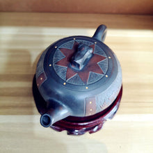 Load image into Gallery viewer, 100% Handmade Kung Fu Authentic Tea Kettles Nixing Pottey Bronze Drum Teapot 200ml