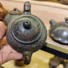 Load image into Gallery viewer, Healthy Nixing Pottery Teapot 100% Handmade Dragon Phoenix Teapots 230cc Chinese Traditional Dragon Carving