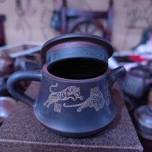 Load image into Gallery viewer, ZhuChu Teapots with Five Tiger on Nixing Ceramic Tea Pot 210cc