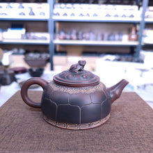 Load image into Gallery viewer, HandMade Golden Toad Teapot Pray Good Luck with Lotus for Drinking Tea 180ml-250ml
