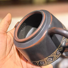 Load image into Gallery viewer, Hand carved Zhuang Ethnic Pattern Teapot Traditional Guangxi Kung Fu Tea Pot for Tea Lovers

