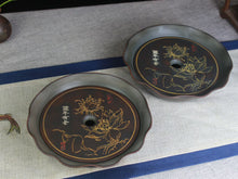 Load image into Gallery viewer, Qinzhou Nixing Clay Tea Basin with Lotus Petal Edge, Water Holding Tea Tray for Gongfu Tea
