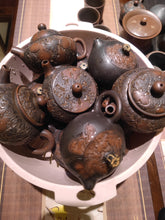 Load image into Gallery viewer, Handmade Relief Nixing Pottery Xishi Teapot Set with Exquisite Lotus Design Ideal for Steeping Tea 200ml
