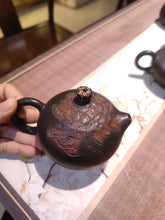 Load image into Gallery viewer, Handmade Relief Nixing Pottery Xishi Teapot Set with Exquisite Lotus Design Ideal for Steeping Tea 200ml
