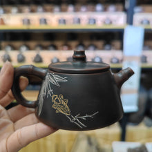 Load image into Gallery viewer, 150ml Nixing Pottery Tea Pot Set Handmade Bamboo Teapots
