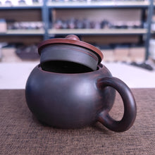 Load image into Gallery viewer, 200ml Hand Throwing Bronze Round Xishi Teapot Nixing Clay Kettle
