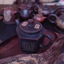 Load image into Gallery viewer, 100% Handmade Nixing Pottery Customize Teapots Hand Carved XinJing The Heat of Prajna Paramita Sutra Accept Dropship Tea Pot
