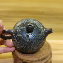 Load image into Gallery viewer, Hand Carved HuLu Good Luck Nixing Pottery Teapots Xishi Pot 120CC and 200cc
