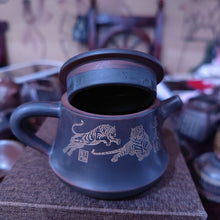 Load image into Gallery viewer, ZhuChu Teapots with Five Tiger on Nixing Ceramic Tea Pot 210cc
